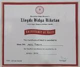 Certificate of Merit